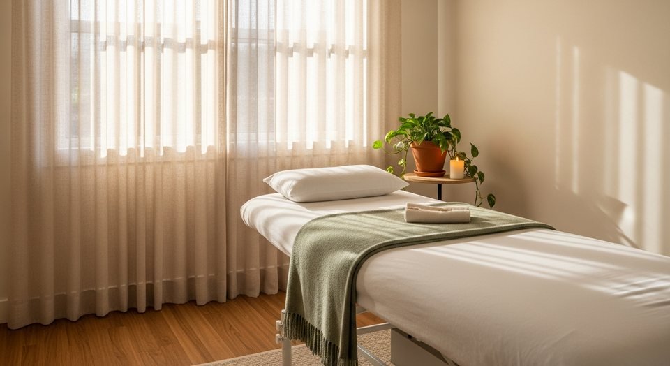 A private treatment room at Trust Care Physiotherapy